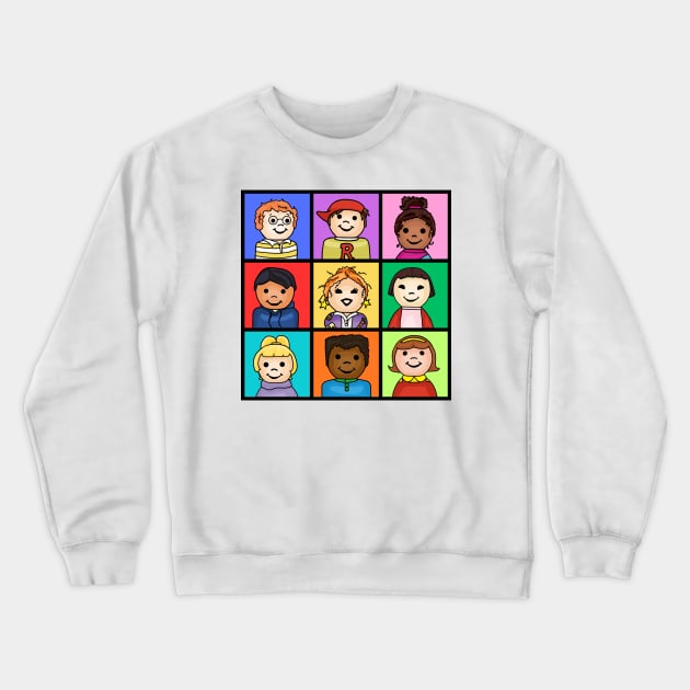 Little Magic School Bus Class Photo Crewneck Sweatshirt by Slightly Unhinged